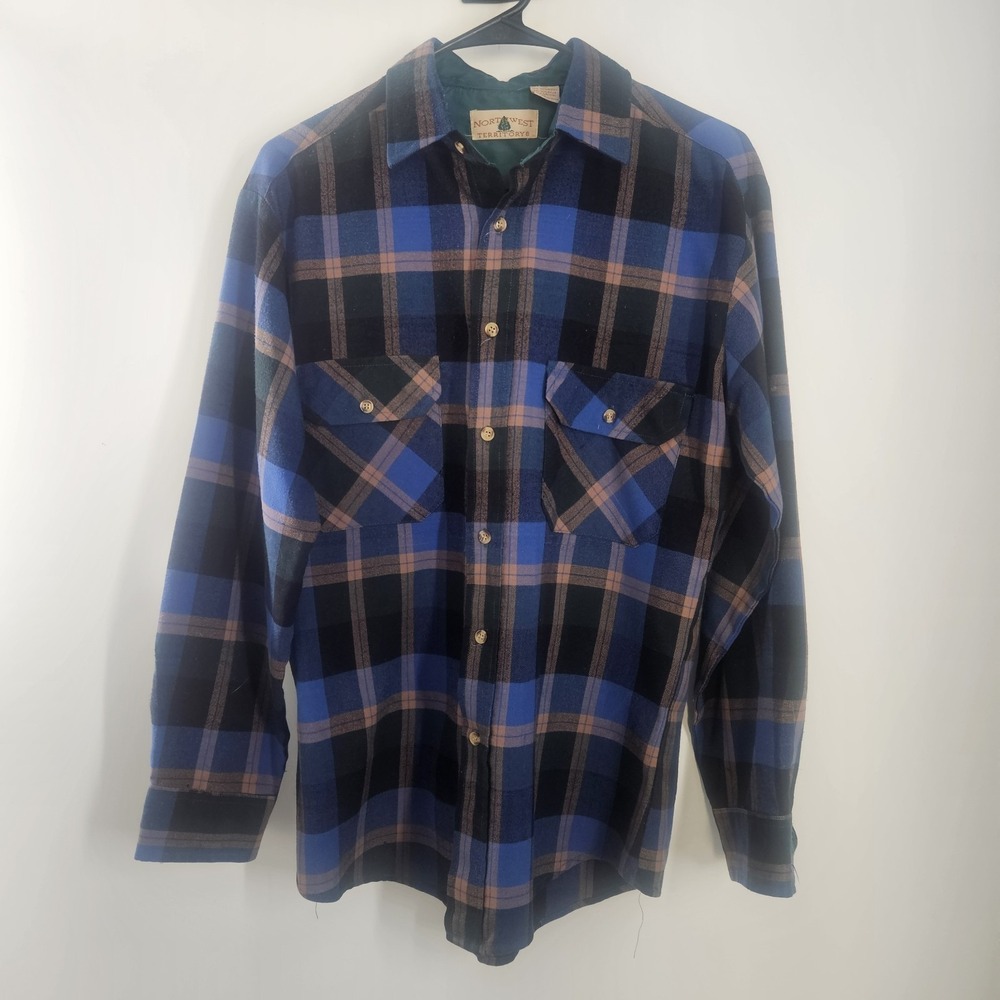 Vintage Northwest Territory Men's Size Small Plaid Flanel Long Sleeve